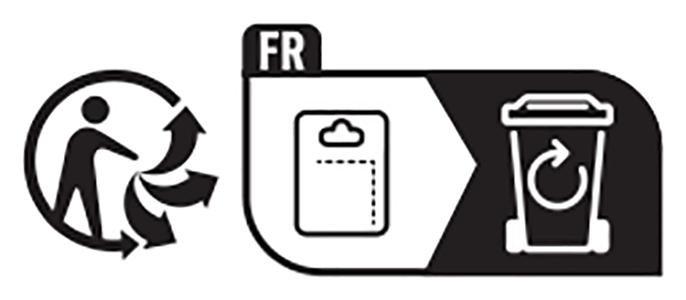 Lou - socializer wood-coloured - Packaging label