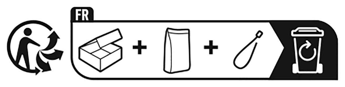 Krabpaal FLOWER POWER wit - Packaging info