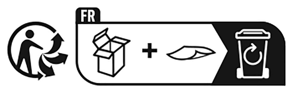 Kattenhuis mdf blanche wit - Packaging label