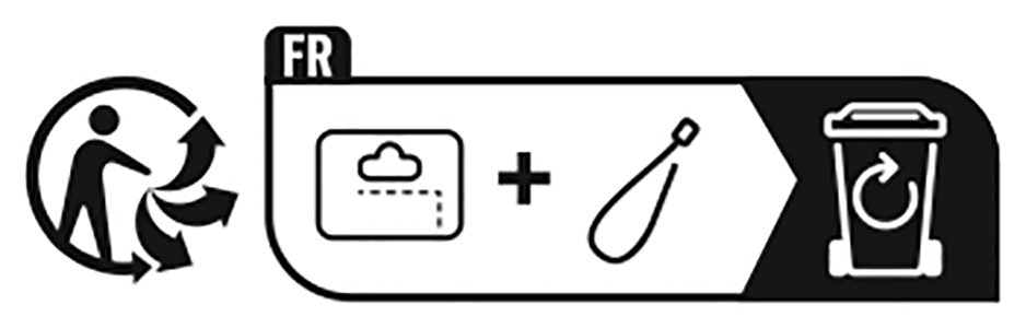 Katoen knoop - Packaging label