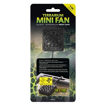 EX Silent Terrarium Mini Fan Zwart - Verpakkingsbeeld