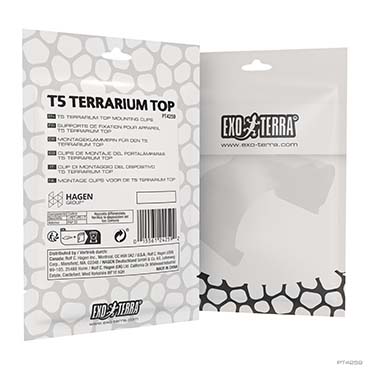 EX T5 Terrarium Top bevestigingsklemmen Zwart - Verpakkingsbeeld