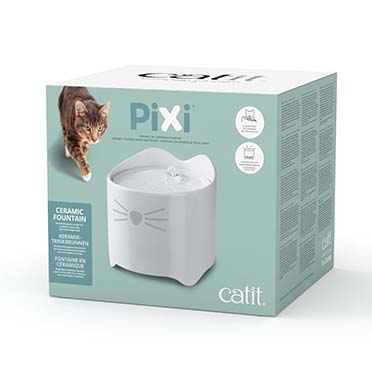 CA Pixi keramische drinkfontein Wit - Verpakkingsbeeld