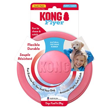 KONG Puppy Flyer Gemischte farben - Facing