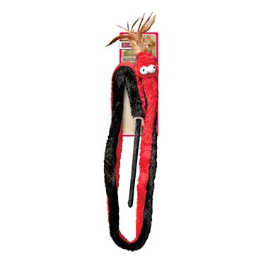 Kong cat snake teaser rood/zwart - Verpakkingsbeeld