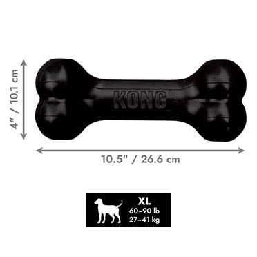 KONG Extreme Goodie Bone Zwart - Detail 1