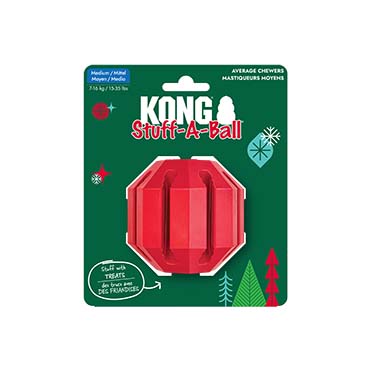 KONG Stuff A Ball Holiday Rood - Verpakkingsbeeld