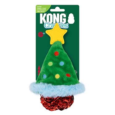 KONG Holiday Cat Crackles Christmas Tree Groen - Verpakkingsbeeld