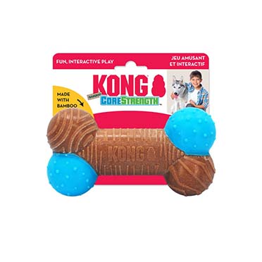 KONG CoreStrength Bamboo Bone bruin/blauw - Verpakkingsbeeld