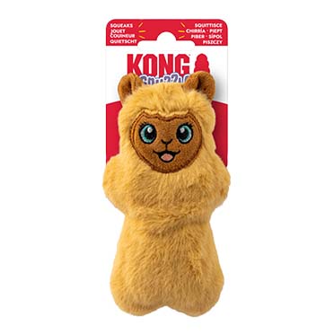 KONG Snuzzles Mini Llama Geel/bruin - Verpakkingsbeeld