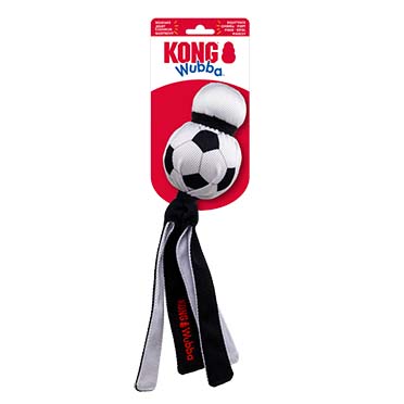 KONG Wubba Sport Football Wit/zwart - Verpakkingsbeeld
