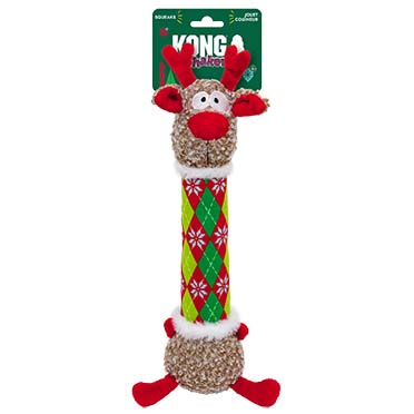 KONG Holiday Shakers Luvs Argyle Reindeer Meerkleurig - Verpakkingsbeeld