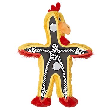 KONG Knots Chicken Geel/rood - Sceneshot 3