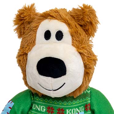 KONG Holiday Wild Knots Sweater Bear Groen - Detail 3