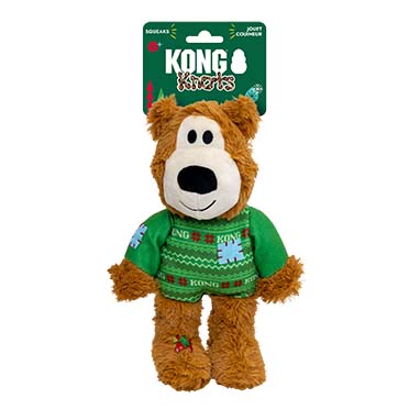 KONG Holiday Wild Knots Sweater Bear Groen - Verpakkingsbeeld