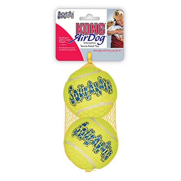 Kong air squeakair tennis ball 2st geel - Product shot