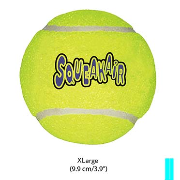 Kong air squeakair tennis ball geel - Product shot