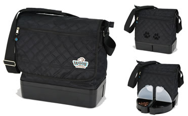 Woof schoudertas compact zwart Zwart - Product shot