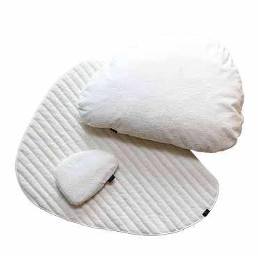 Concept d&d home pebble coussins blanc - Detail 1