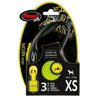 Flexi new neon tape black/neon yellow - Verpakkingsbeeld