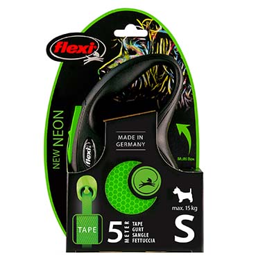 Flexi new neon tape black/neon green - Verpakkingsbeeld
