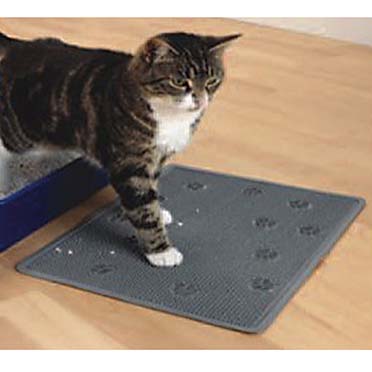 Cat litter mat rubber grau - Sceneshot
