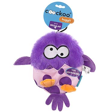 Huggl squeakers Purple  24x18cm