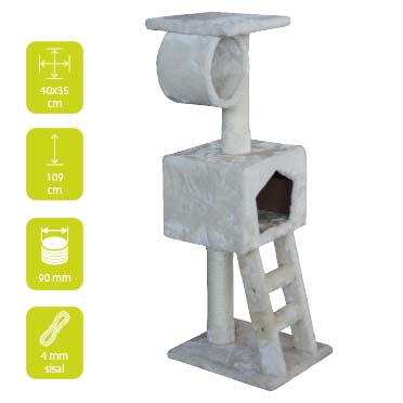 Krabpaal classic cat tree abigail creme - Sceneshot