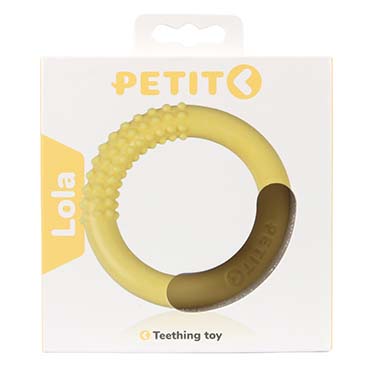 Petit teething toy lola yellow - Verpakkingsbeeld