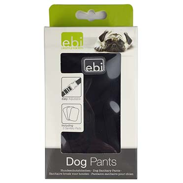 Dog pants classic black - Facing