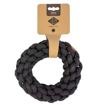 Ben braided ring black - Facing