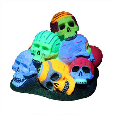 Dia de los muertos skulls pile multicolour - Detail 2