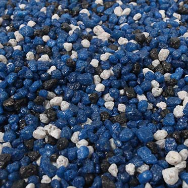 Gravier d'aquarium couleur mix bleu - <Product shot>