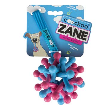 Zane pink big dog toy blue/pink - Verpakkingsbeeld