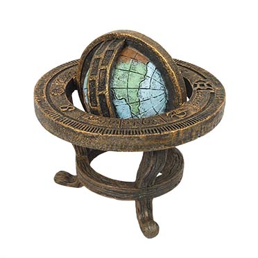 Steampunk globe multicolore - Detail 1