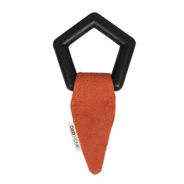 Tie dog toy black/orange - Detail 1