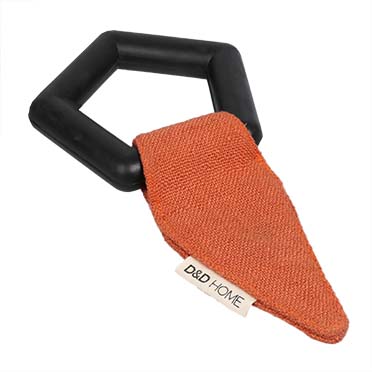 Tie dog toy Black/orange 23x11,5x2,3cm