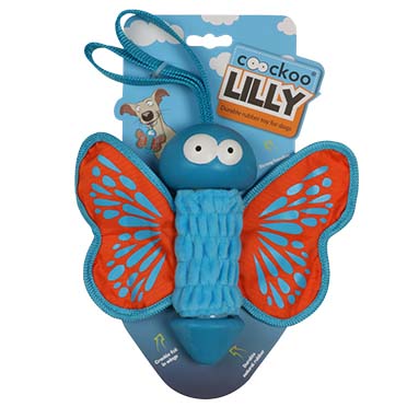 Coockoo lilly rubber butterfly orange - Verpakkingsbeeld