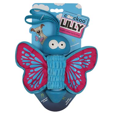 Coockoo lilly rubberen vlinder roze - Verpakkingsbeeld