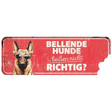 Warnschild german shepherd de rot - Product shot