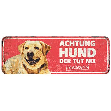 Waarschuwingsbord labrador de rood - Product shot