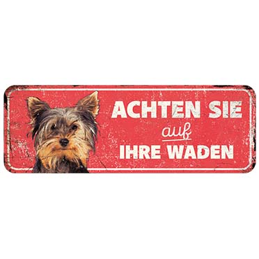 Waarschuwingsbord terrier de rood - Product shot