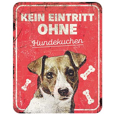 Warnschild jack russel de rot - Product shot