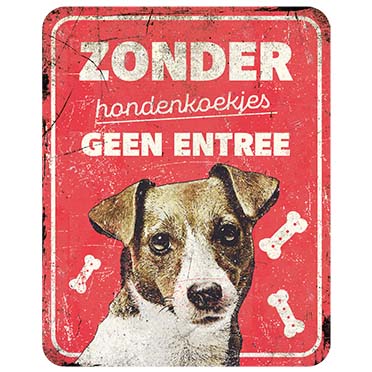 Warnschild jack russel nl rot - Product shot