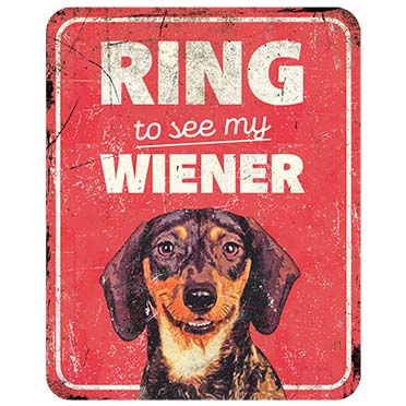 Warnschild dachshund en rot - Product shot