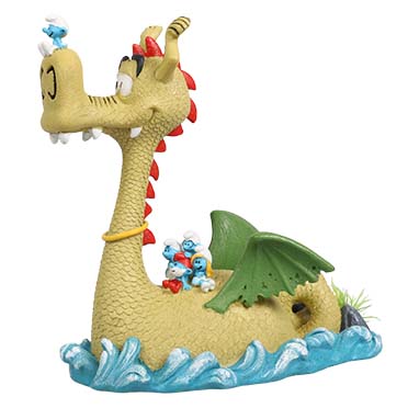 Smurfs on water dragon multicolour - Product shot