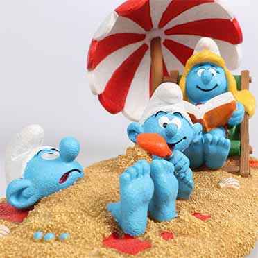 Smurfen Strand Smurfin & Babysmurf meerkleurig - Detail 3