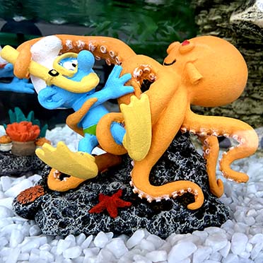 Smurfen Onder Water Octopus meerkleurig - Sceneshot 2