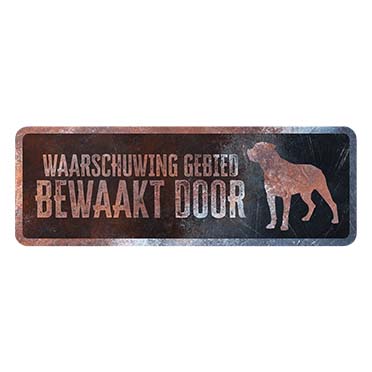 Warning sign rottweiler dutch multicolour - Product shot