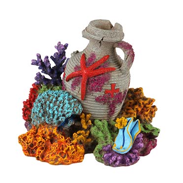 Amphore avec corail 2 multicolore - Product shot